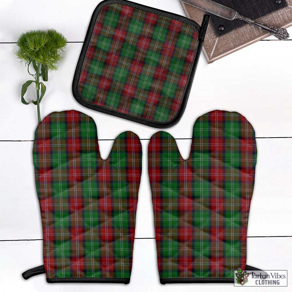 Sawyer Tartan Combo Oven Mitt & Pot-Holder Combo 1 Oven Mitt & 1 Pot-Holder Black - Tartan Vibes Clothing