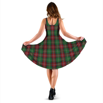 Sawyer Tartan Sleeveless Midi Womens Dress