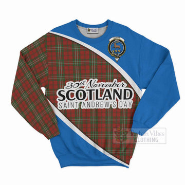 Scott Family Crest Tartan Sweatshirt Celebrate Saint Andrew's Day in Style