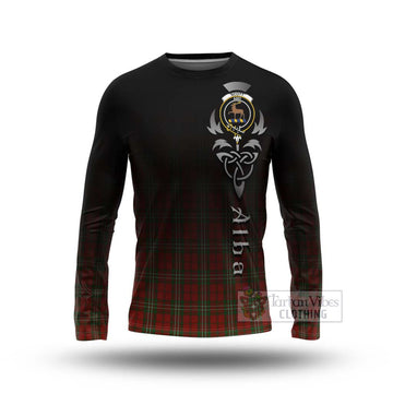 Scott Tartan Long Sleeve T-Shirt Featuring Alba Gu Brath Family Crest Celtic Inspired