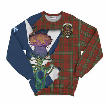 Scott Tartan Family Crest Sweatshirt Scottish Thistle Celtic Inspired Unisex - Tartan Vibes Clothing