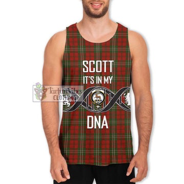 Scott Tartan Men's Tank Top with Family Crest DNA In Me Style