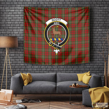 Scott Tartan Tapestry Wall Hanging and Home Decor for Room with Family Crest