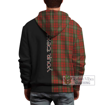 Scott Tartan Hoodie with Family Crest and Half Of Me Style