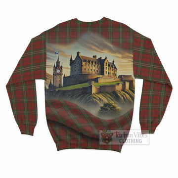 Scott Tartan Family Crest Sweatshirt with Scottish Ancient Castle Style - Tartan Vibes Clothing