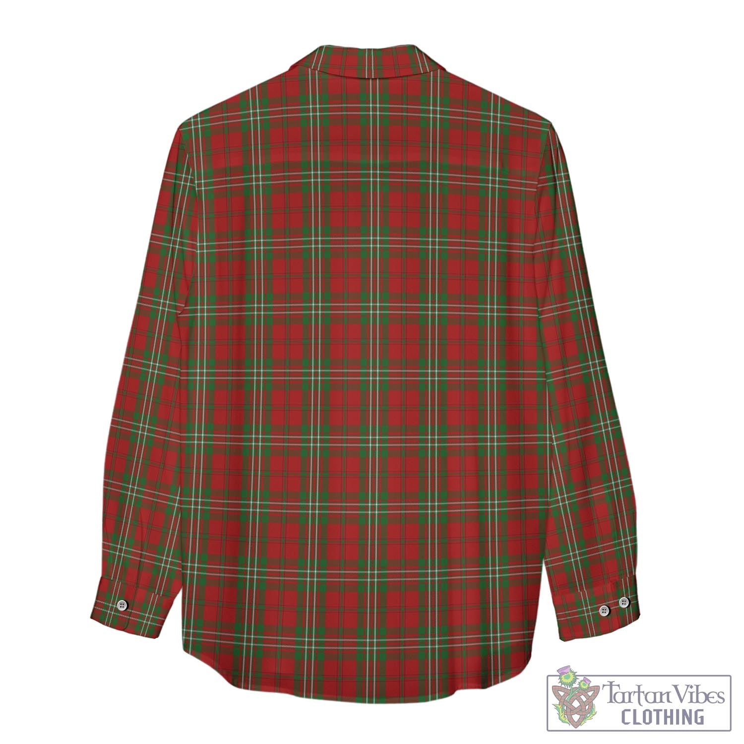 Tartan Vibes Clothing Scott Tartan Womens Casual Shirt with Family Crest