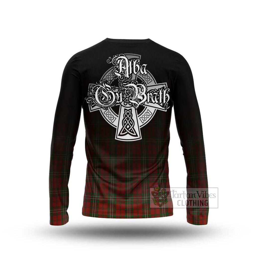 Tartan Vibes Clothing Scott Tartan Long Sleeve T-Shirt Featuring Alba Gu Brath Family Crest Celtic Inspired