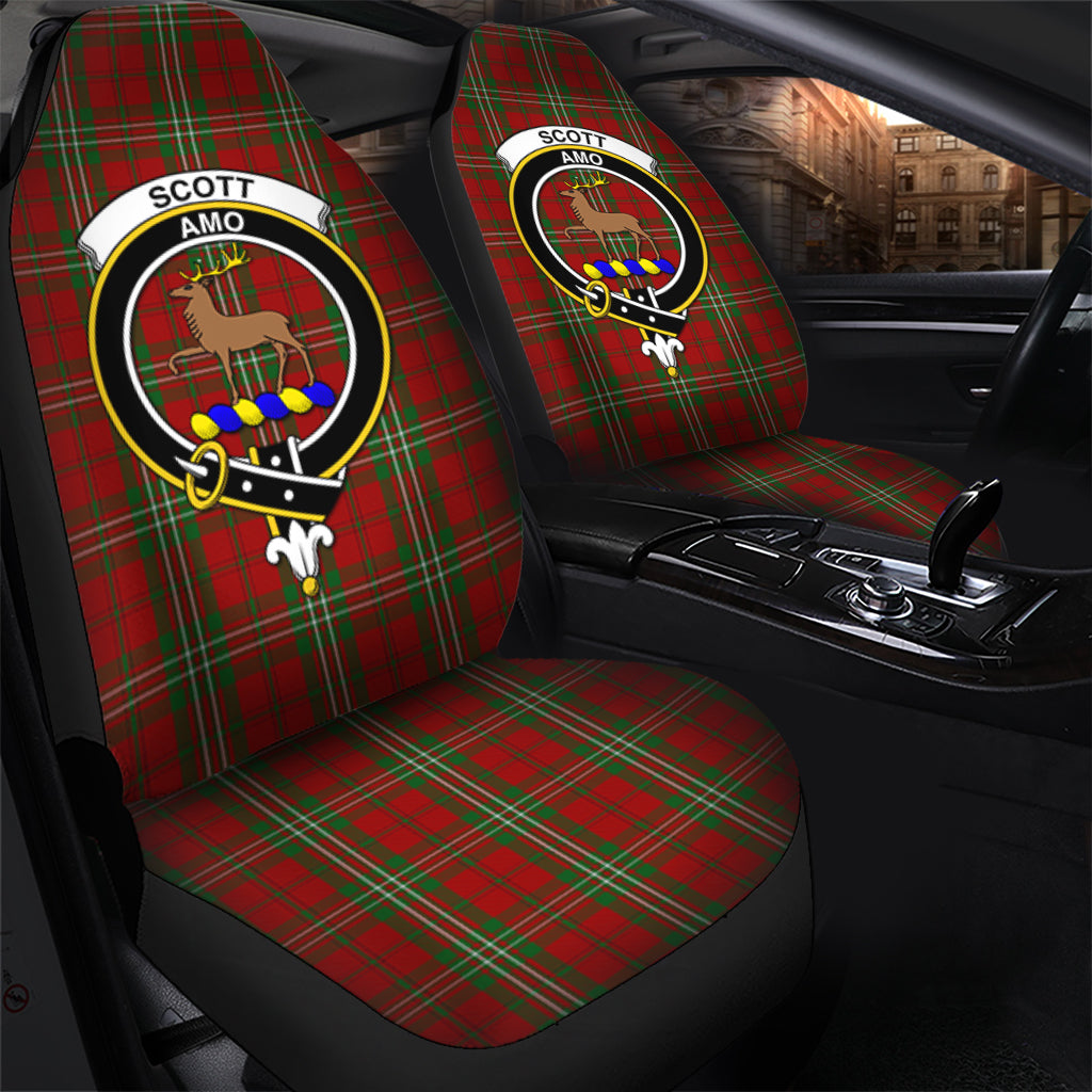 Scott Tartan Car Seat Cover with Family Crest - Tartan Vibes Clothing