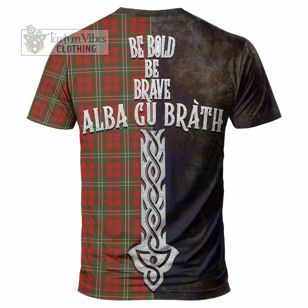 Scott Tartan Family Crest T-Shirt Alba Gu Brath Be Brave Lion Ancient Style - Tartan Vibes Clothing