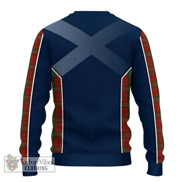 Scott Tartan Ugly Sweater with Family Crest and Lion Rampant Vibes Sport Style