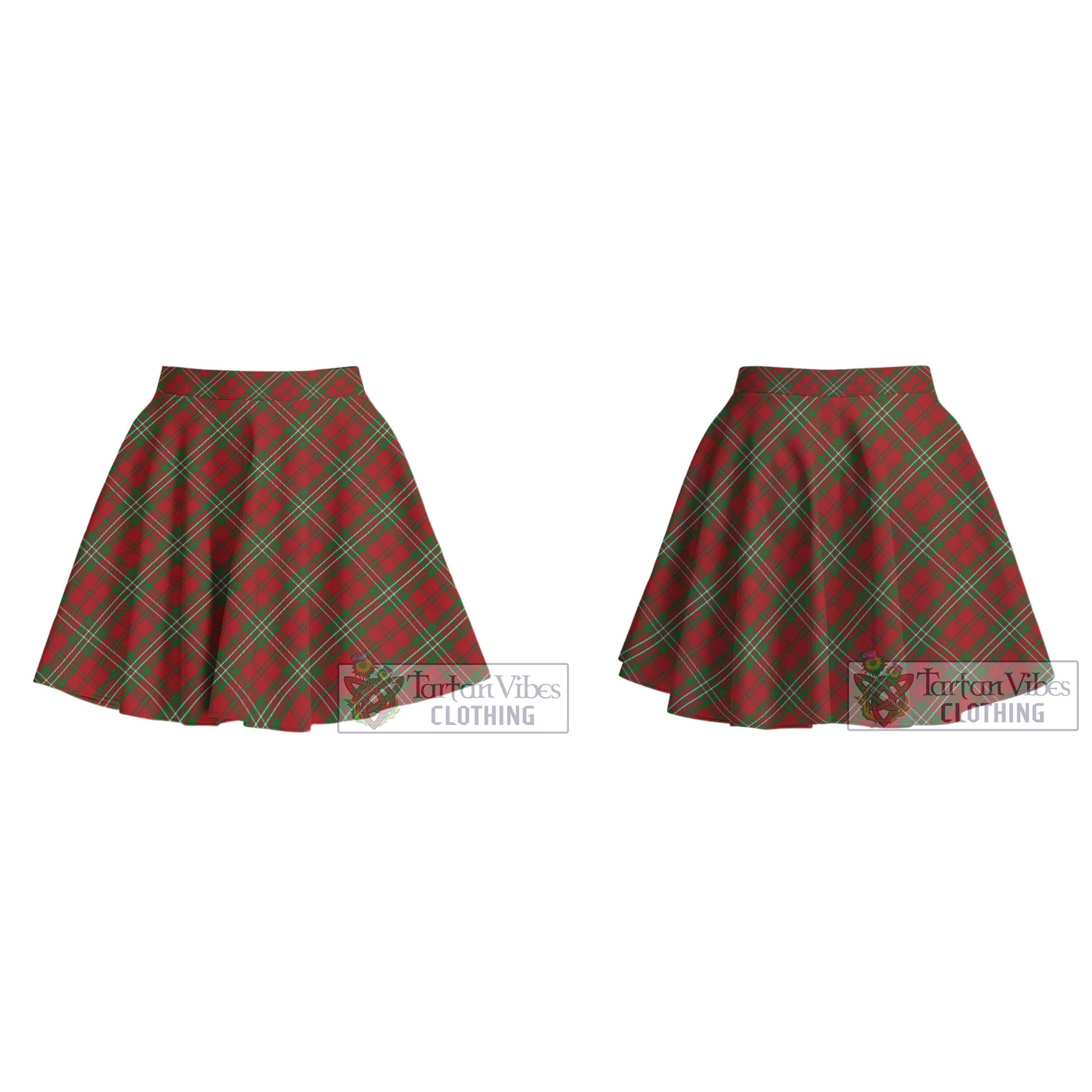 Tartan Vibes Clothing Scott Tartan Women's Plated Mini Skirt