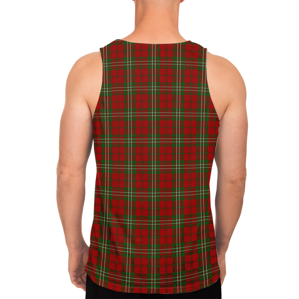 Scott Tartan Mens Tank Top with Family Crest - Tartan Vibes Clothing