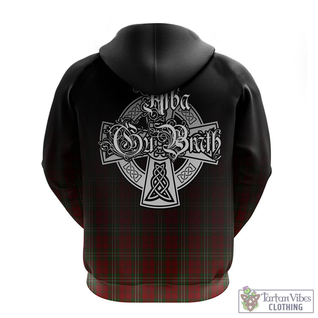 Tartan Vibes Clothing Scott Tartan Hoodie Featuring Alba Gu Brath Family Crest Celtic Inspired