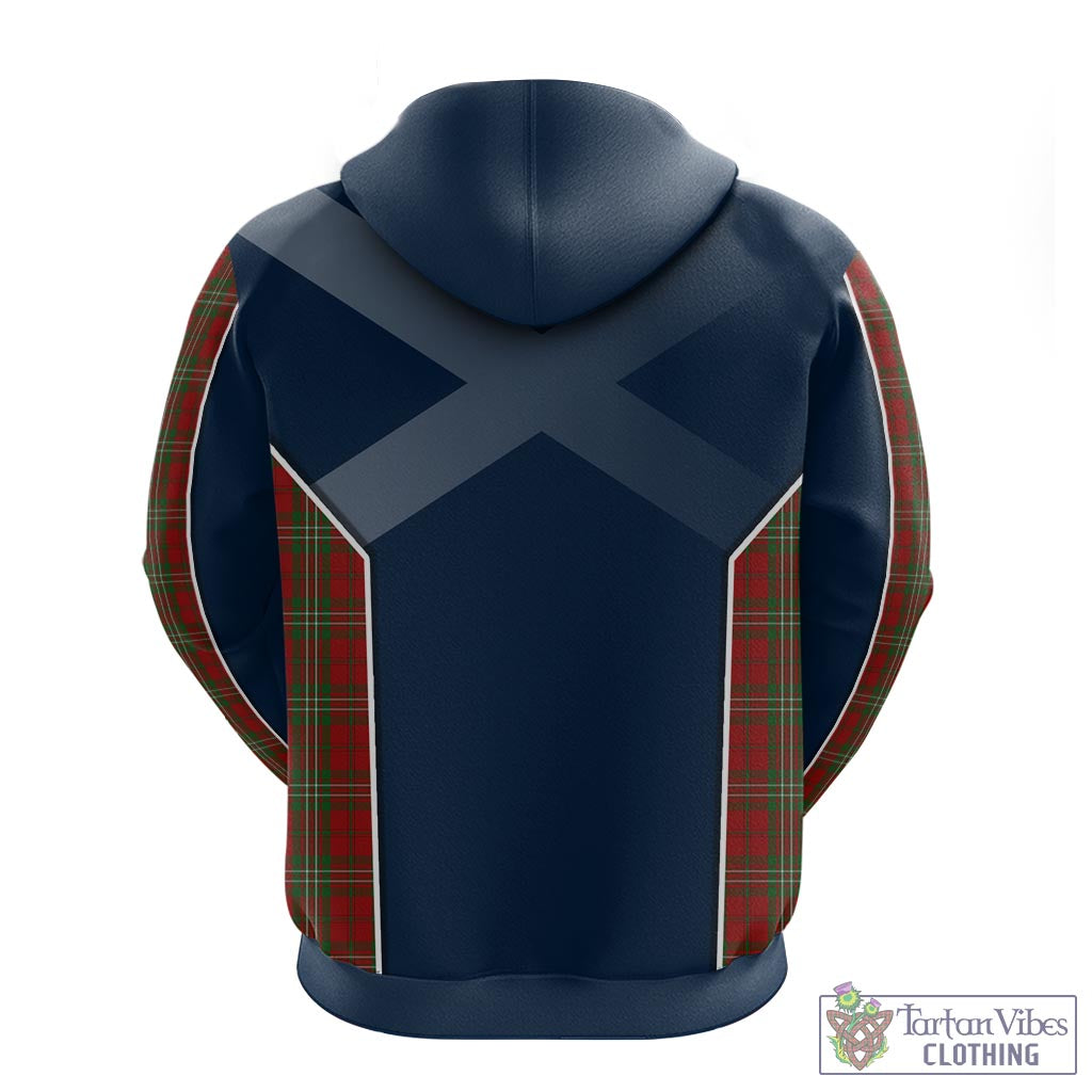 Tartan Vibes Clothing Scott Tartan Hoodie with Family Crest and Scottish Thistle Vibes Sport Style