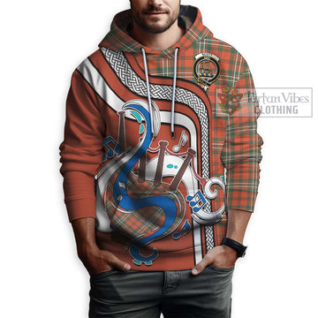 Scott Ancient Tartan Hoodie with Epic Bagpipe Style