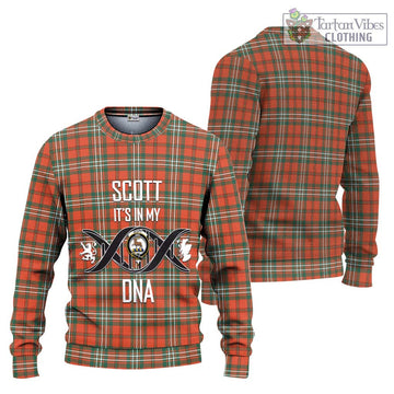 Scott Ancient Tartan Ugly Sweater with Family Crest DNA In Me Style