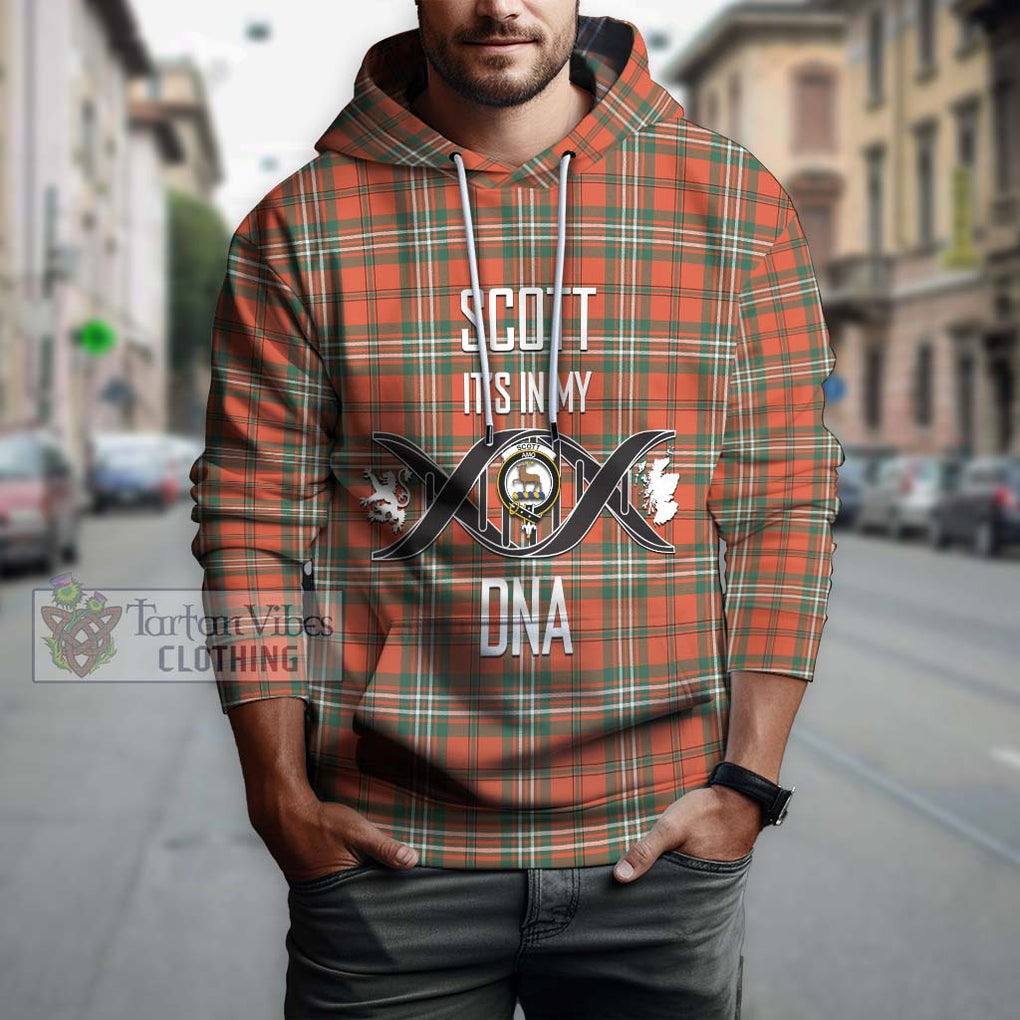 Scott Ancient Tartan Hoodie with Family Crest DNA In Me Style Pullover Hoodie - Tartanvibesclothing Shop