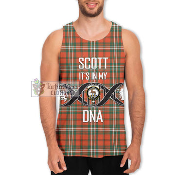 Scott Ancient Tartan Men's Tank Top with Family Crest DNA In Me Style