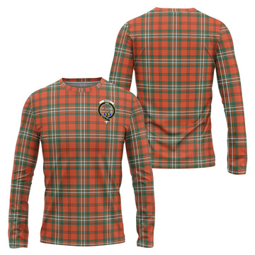 Scott Ancient Tartan Long Sleeve T-Shirt with Family Crest