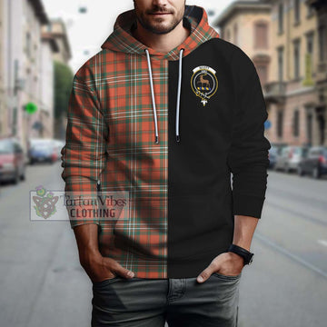 Scott Ancient Tartan Hoodie with Family Crest and Half Of Me Style