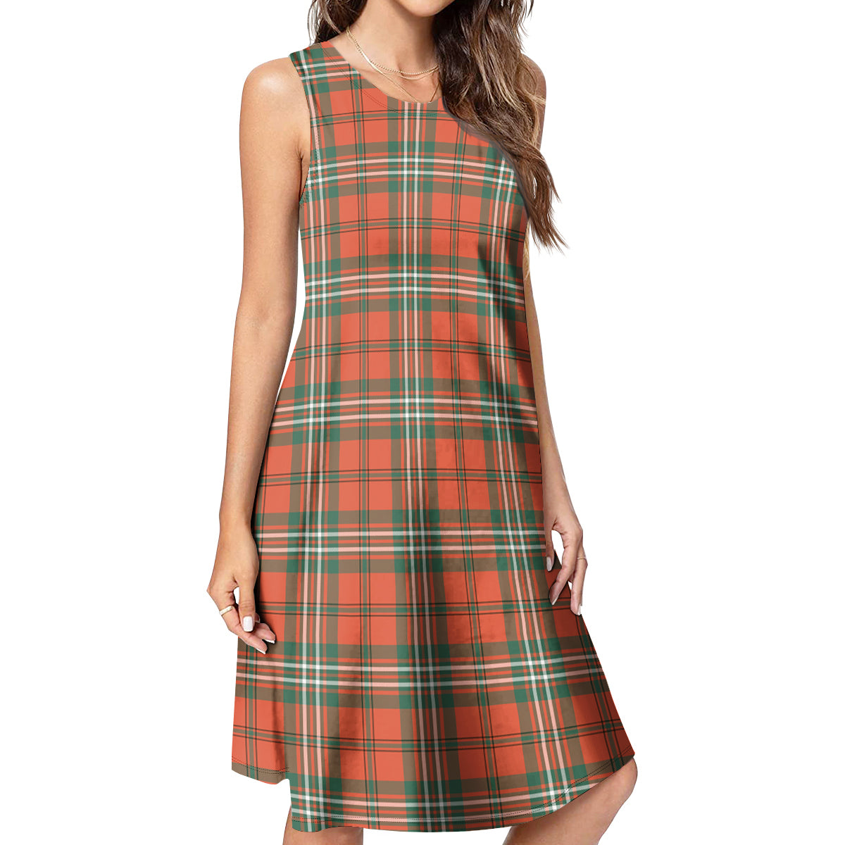 Scott Ancient Tartan Womens Casual Dresses - Tartanvibesclothing