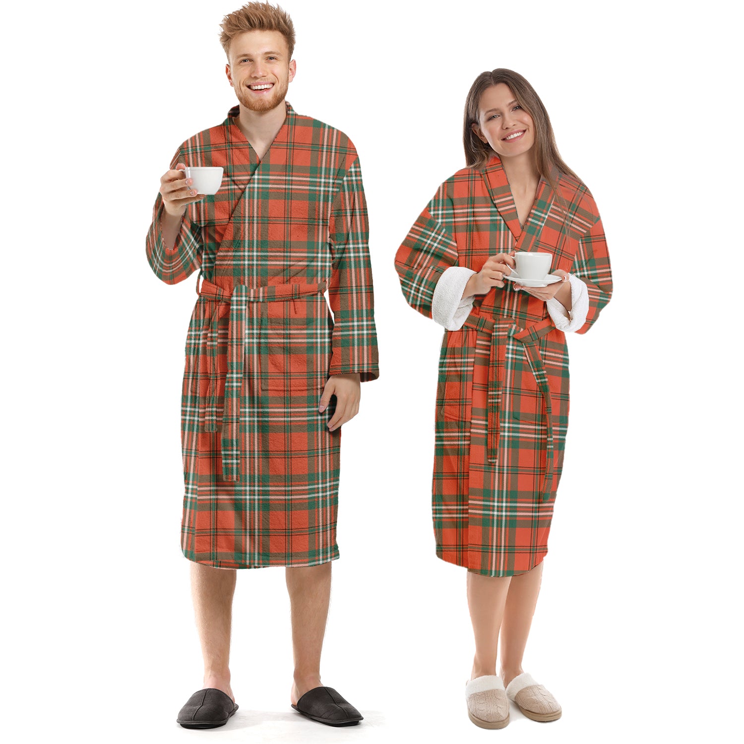 Scott Ancient Tartan Bathrobe Unisex S - Tartan Vibes Clothing