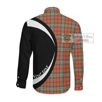 Scott Ancient Tartan Long Sleeve Button Up with Family Crest Circle Style