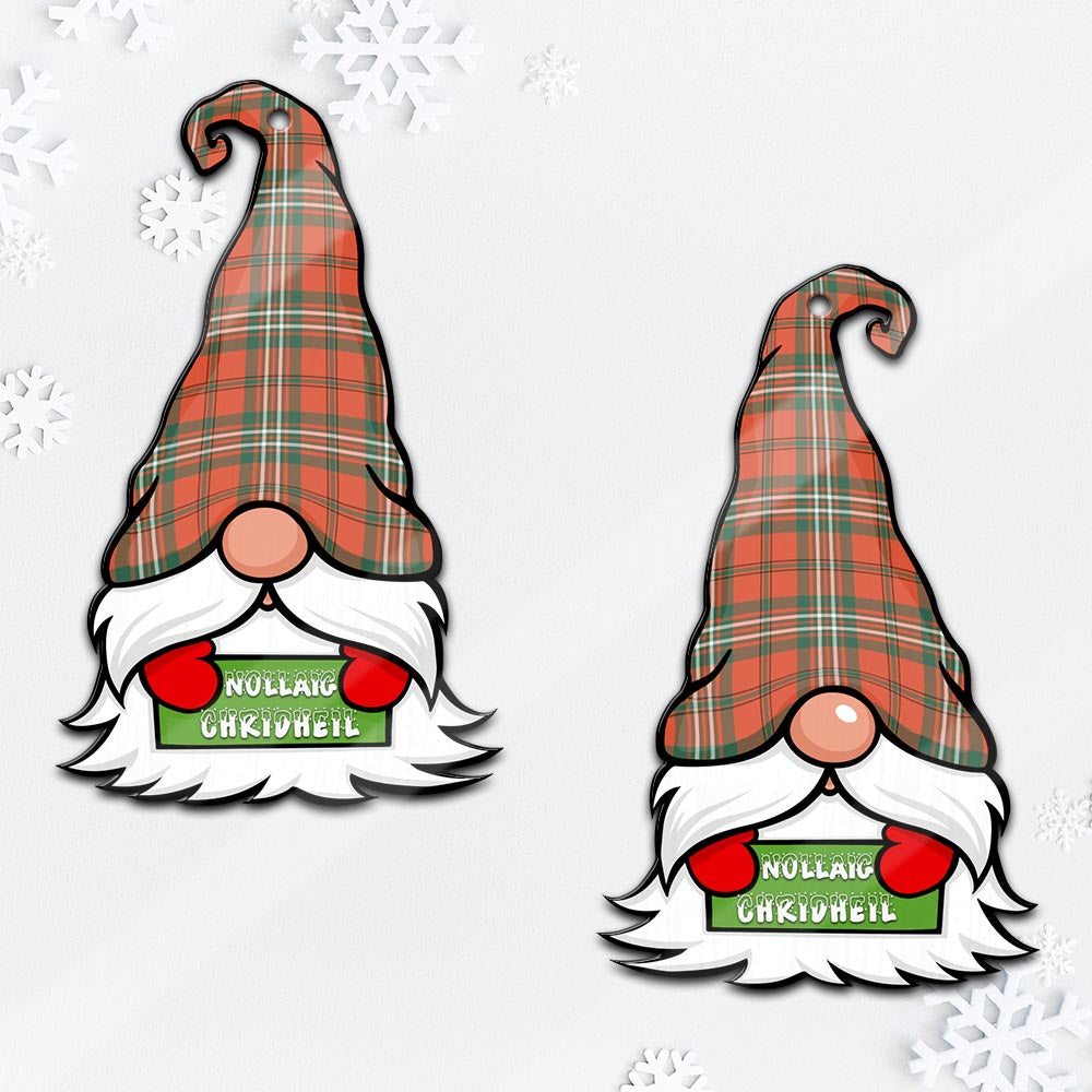 Scott Ancient Gnome Christmas Ornament with His Tartan Christmas Hat - Tartan Vibes Clothing