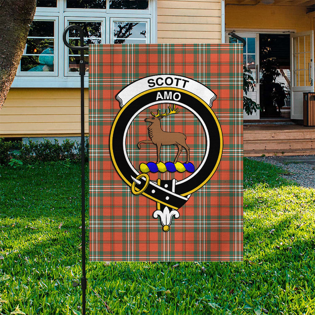 Scott Ancient Tartan Flag with Family Crest - Tartan Vibes Clothing