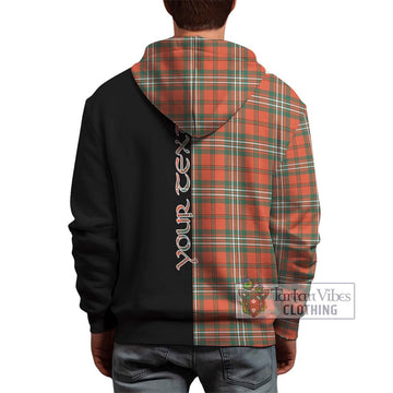 Scott Ancient Tartan Hoodie with Family Crest and Half Of Me Style