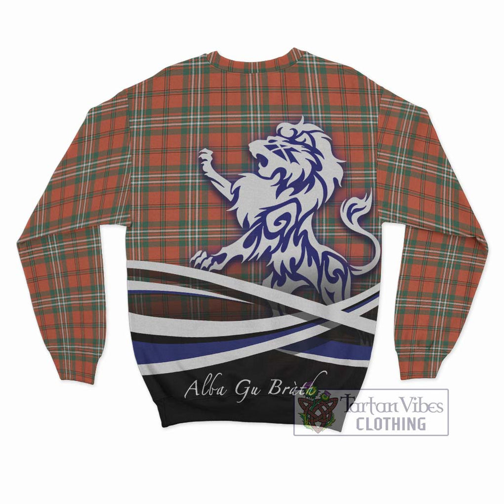 Scott Ancient Tartan Sweatshirt with Alba Gu Brath Regal Lion Emblem - Tartanvibesclothing Shop