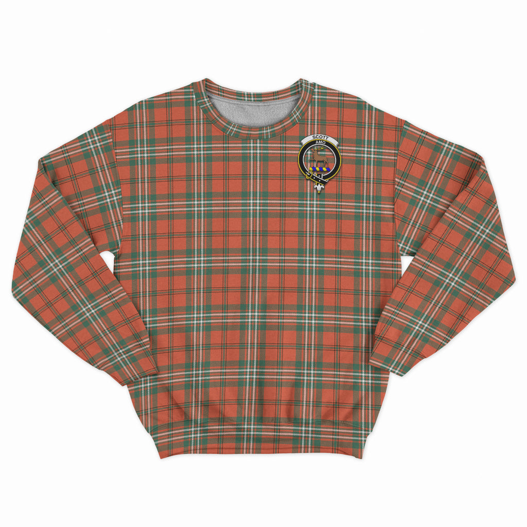 Scott Ancient Tartan Sweatshirt with Family Crest - Tartan Vibes Clothing