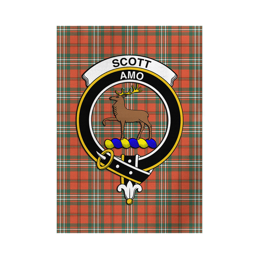 Scott Ancient Tartan Flag with Family Crest - Tartan Vibes Clothing