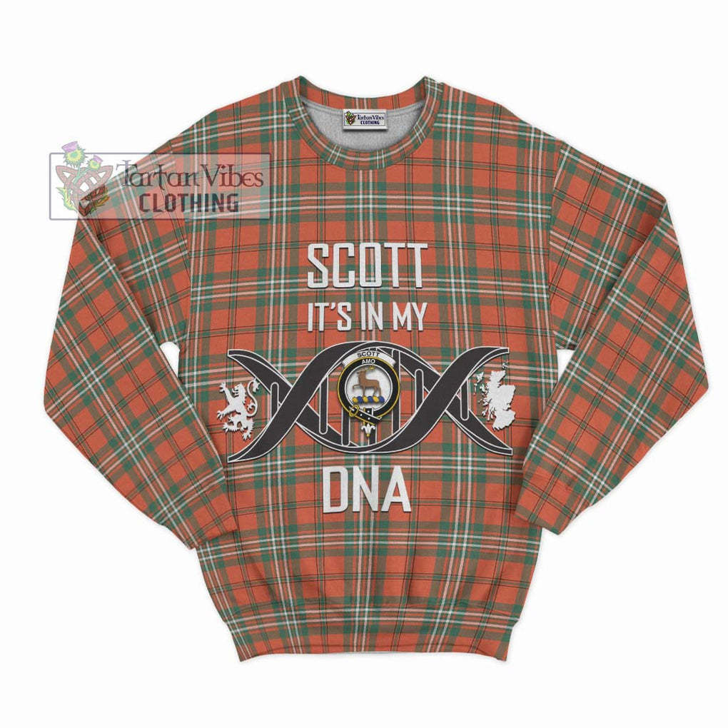 Scott Ancient Tartan Sweatshirt with Family Crest DNA In Me Style - Tartanvibesclothing Shop