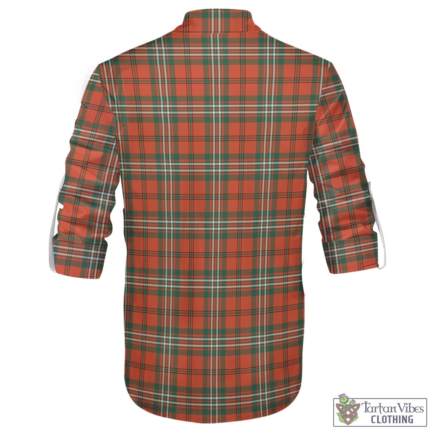 Tartan Vibes Clothing Scott Ancient Tartan Men's Scottish Traditional Jacobite Ghillie Kilt Shirt