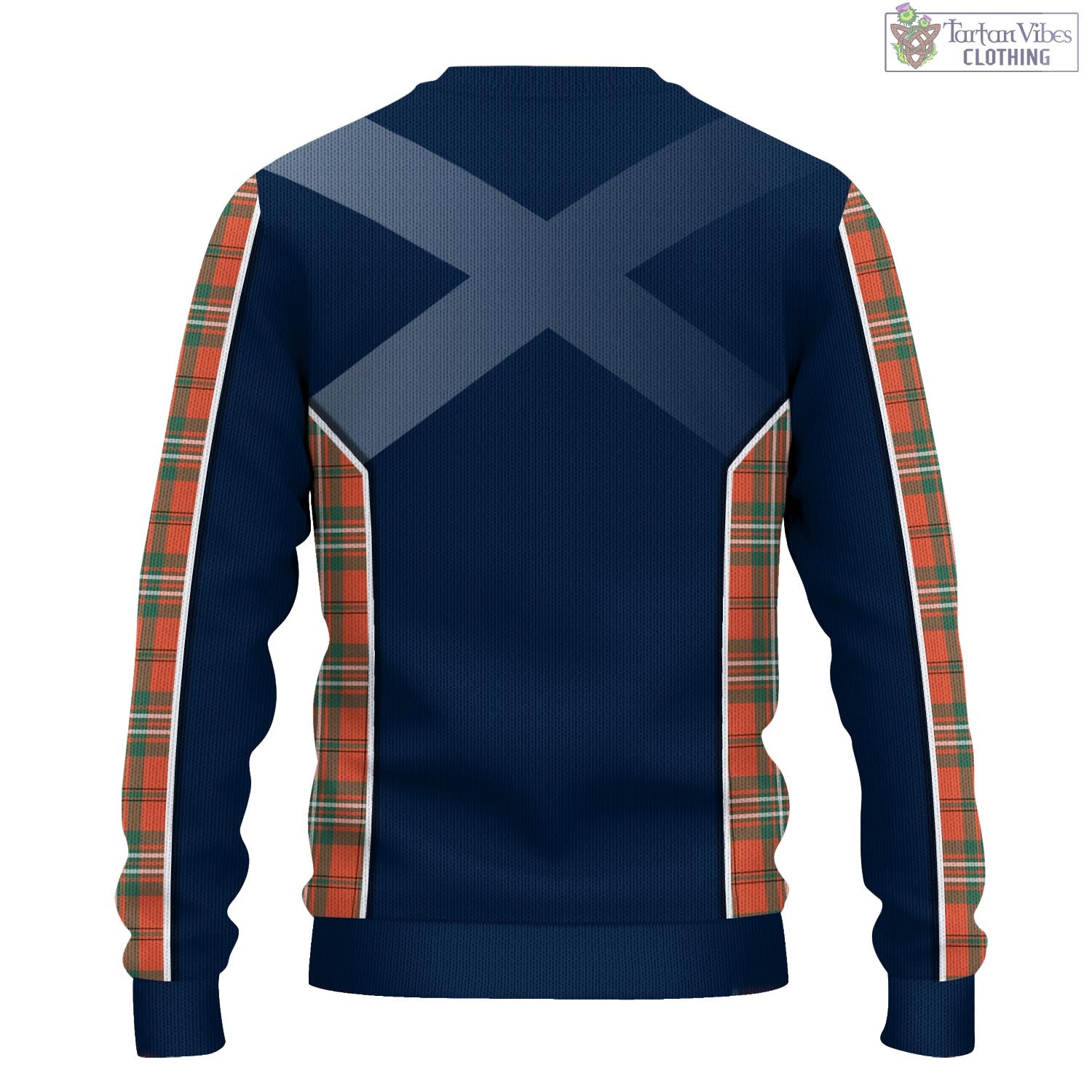 Tartan Vibes Clothing Scott Ancient Tartan Knitted Sweatshirt with Family Crest and Scottish Thistle Vibes Sport Style