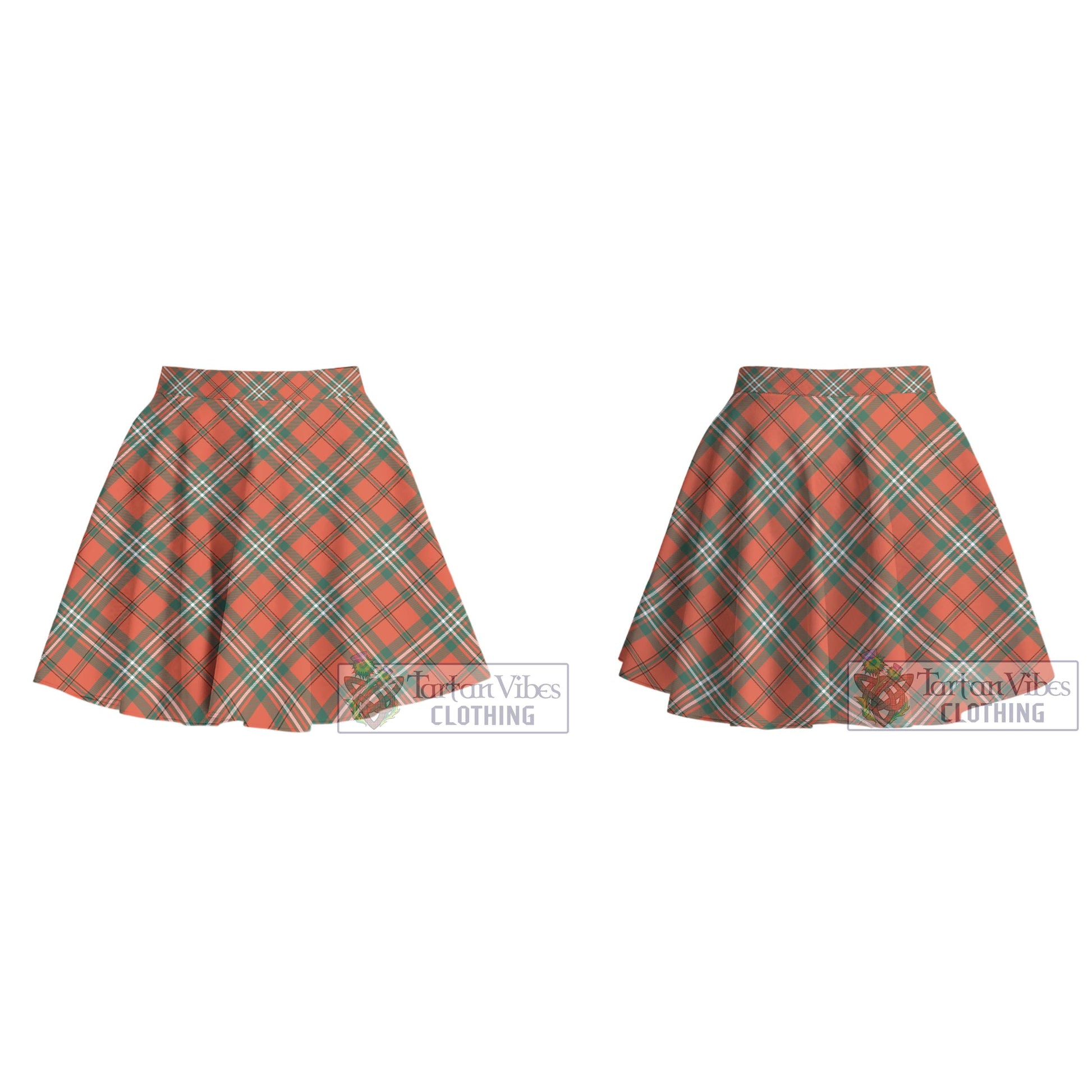 Tartan Vibes Clothing Scott Ancient Tartan Women's Plated Mini Skirt