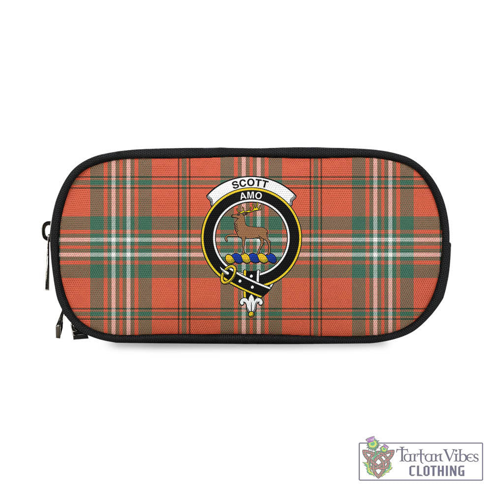 Tartan Vibes Clothing Scott Ancient Tartan Pen and Pencil Case with Family Crest