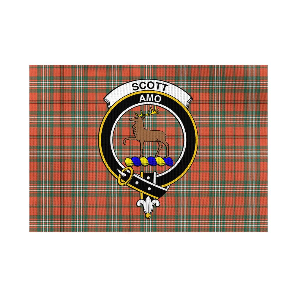 Scott Ancient Tartan Flag with Family Crest - Tartan Vibes Clothing