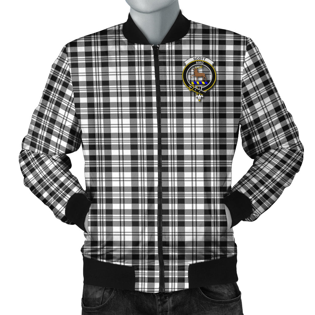 scott-black-white-tartan-bomber-jacket-with-family-crest