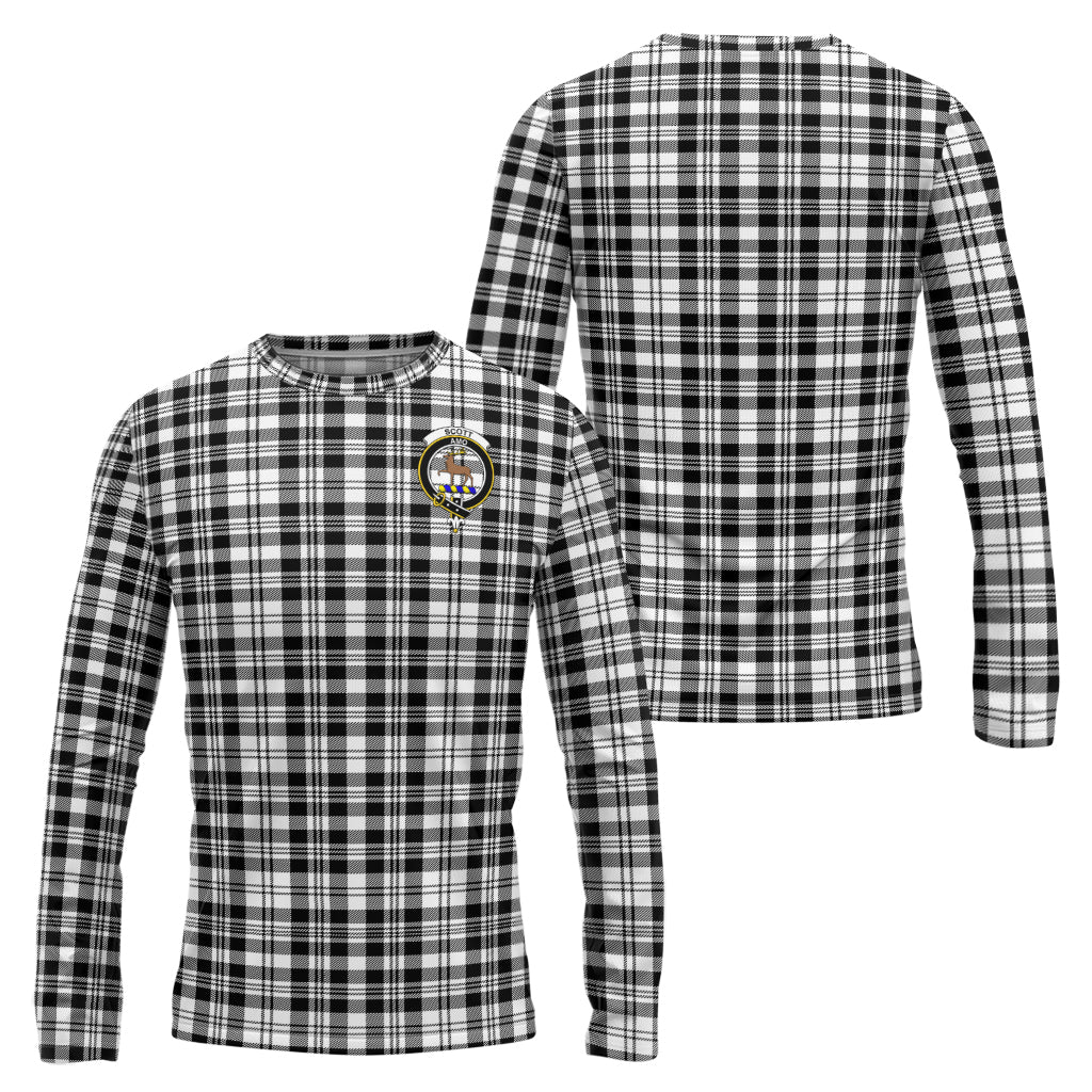 scott-black-white-tartan-long-sleeve-t-shirt-with-family-crest