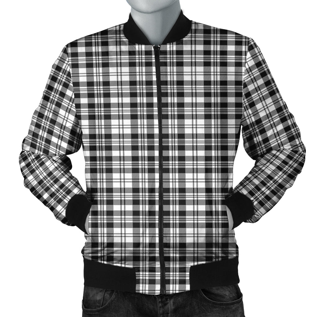 scott-black-white-tartan-bomber-jacket