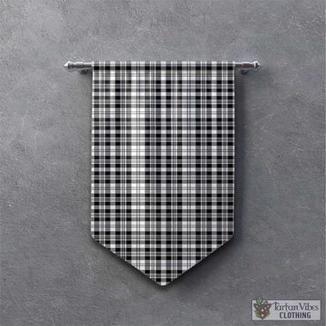 Scott Black White Tartan Gonfalon, Tartan Banner