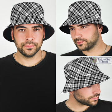 Scott Black White Tartan Bucket Hat