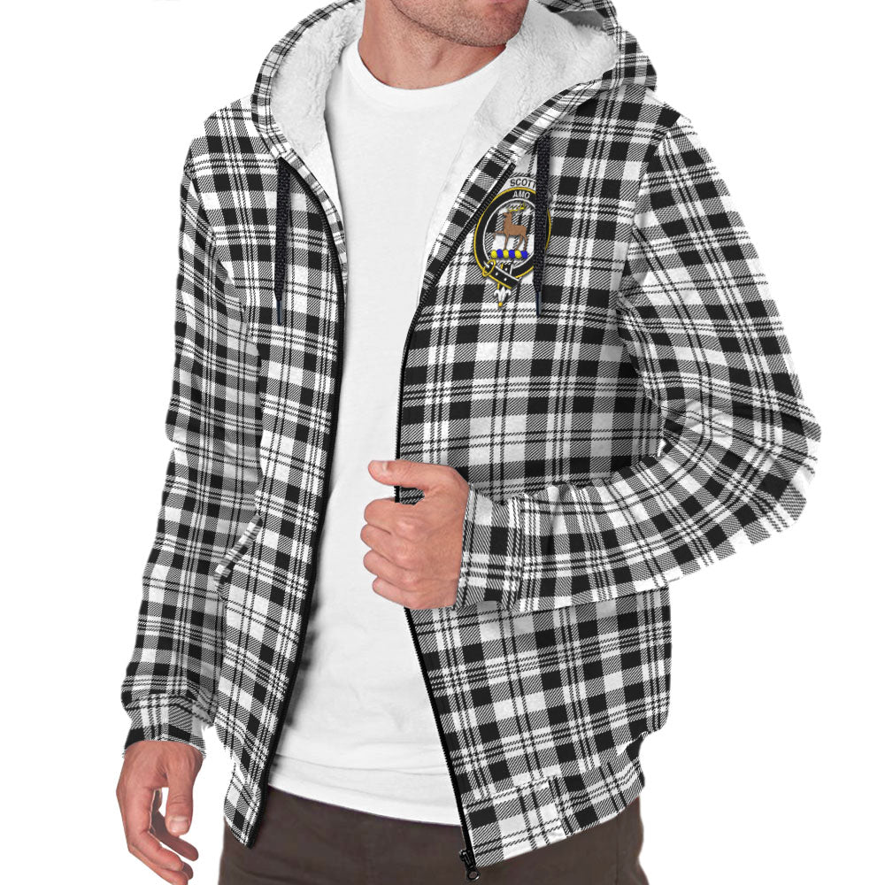 scott-black-white-tartan-sherpa-hoodie-with-family-crest