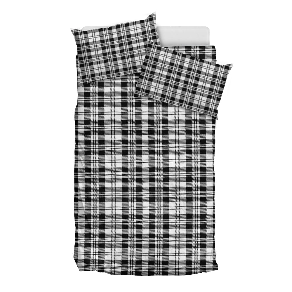 Scott Black White Tartan Bedding Set - Tartan Vibes Clothing