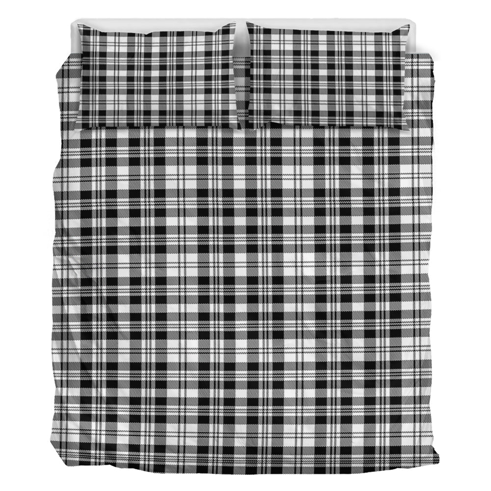 Scott Black White Tartan Bedding Set - Tartan Vibes Clothing