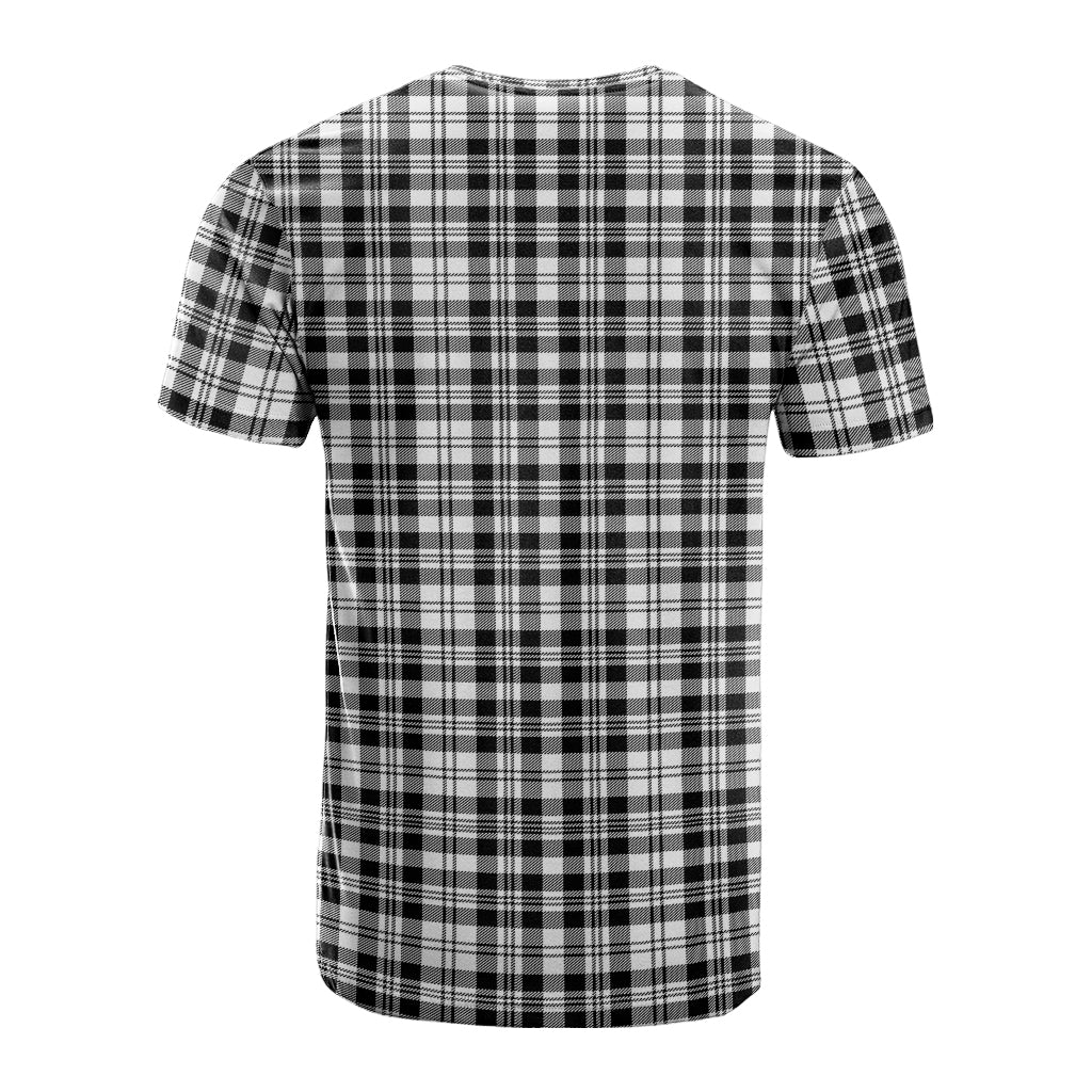 Scott Black White Tartan T-Shirt - Tartan Vibes Clothing