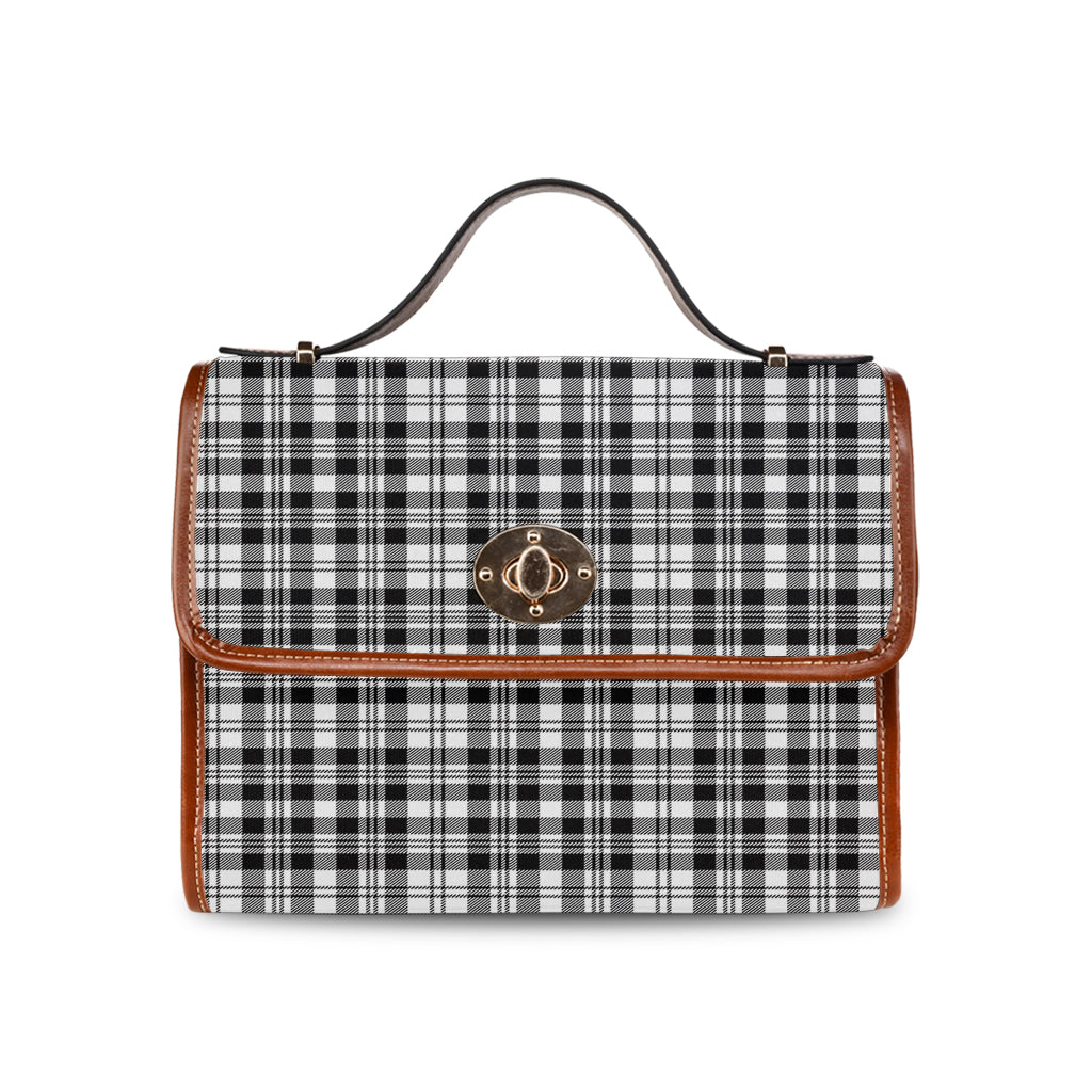 scott-black-white-tartan-leather-strap-waterproof-canvas-bag