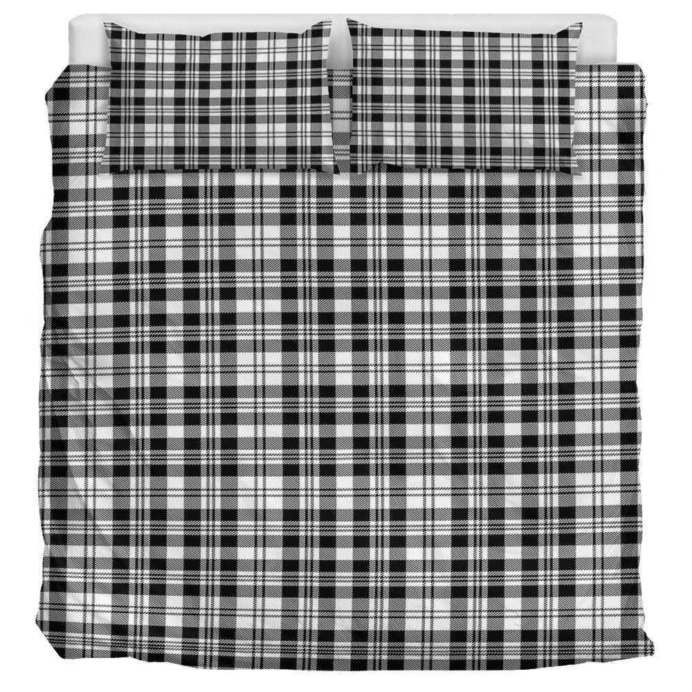 Scott Black White Tartan Bedding Set UK Bedding Set UK Super King 104*94 inch - Tartan Vibes Clothing